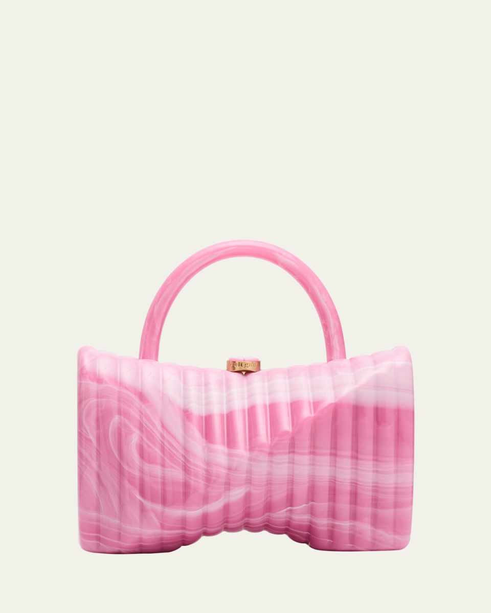 Cassidie Acrylic Top-Handle Bag